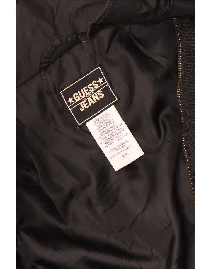 Jachetă parka cu glugă Guess pentru femei UK 14 Medium Black Nylon