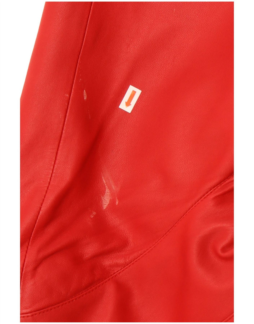 Jachetă de piele vintage pentru femei UK 16, piele roșie mare