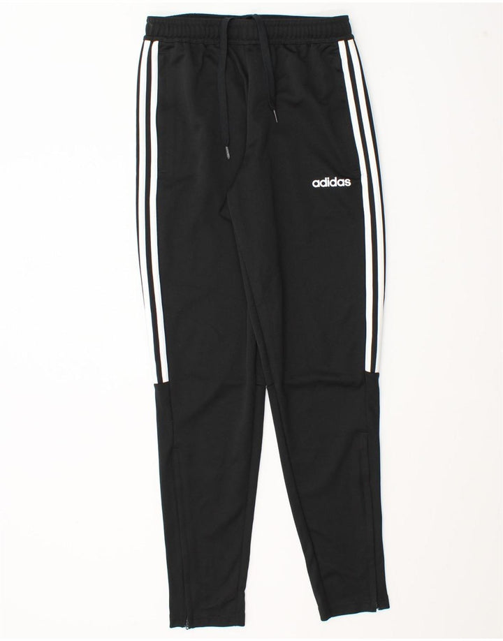 Pantaloni de trening Adidas Climalite pentru bărbați, poliester negru mic