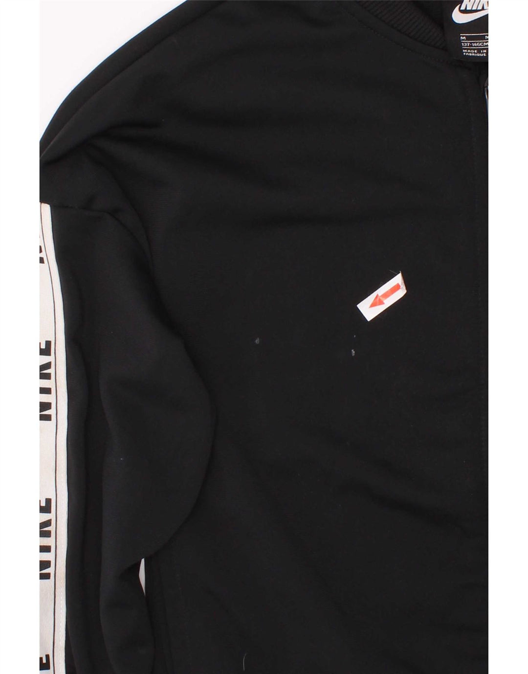 Jachetă de trening pentru fete Nike 10-11 ani, mediu negru, color block