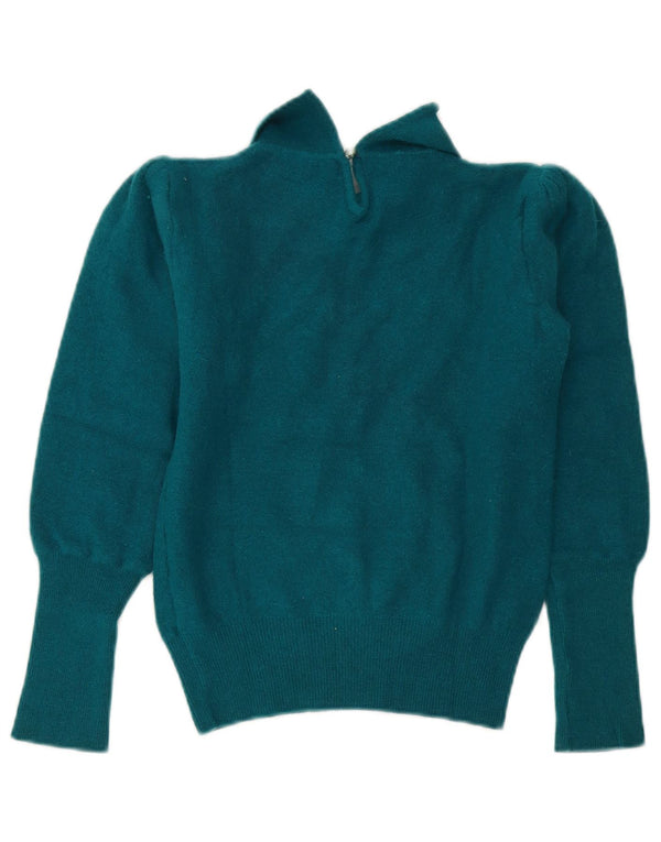 Niki Line Pulover cu gât rulat pentru femei UK 10 Small Blue Angora