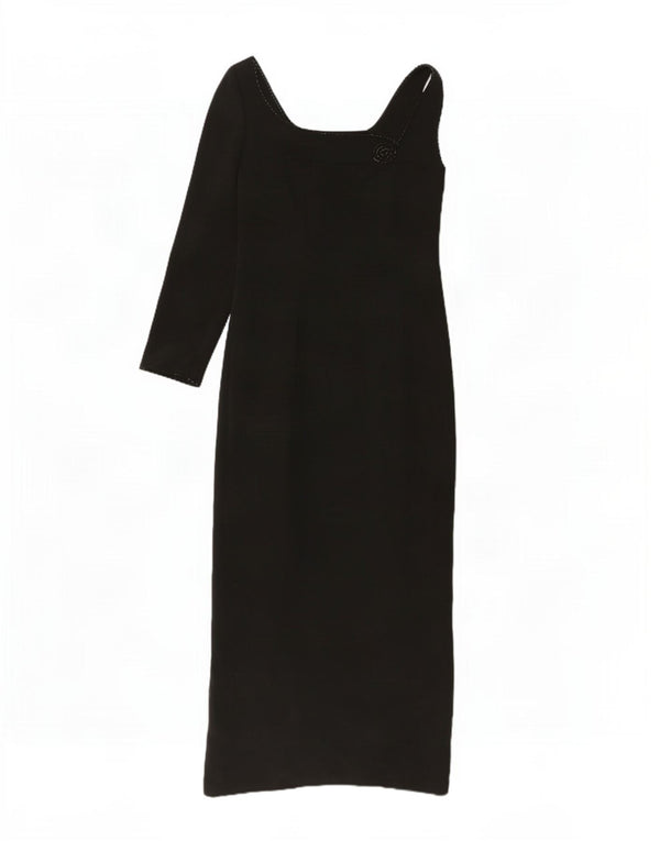Luciano Soprani Rochie de damă cu un singur umăr UK 8 Small Black