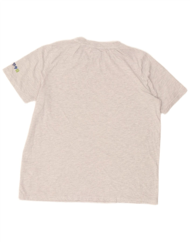 Tricou Superdry pentru femei Crop Graphic Top UK 12 Medium Gri cu dungi