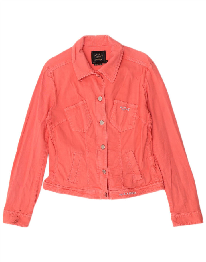 Jachetă de blugi pentru yachting pentru femei Paul & Shark UK 10 Small Pink