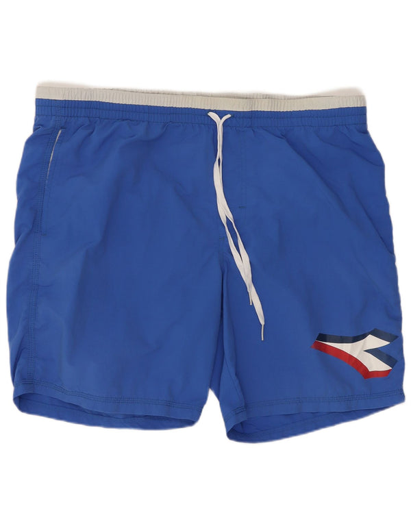 Pantaloni scurți de înot grafic pentru bărbați Diadora XL, albastru, bloc de culoare