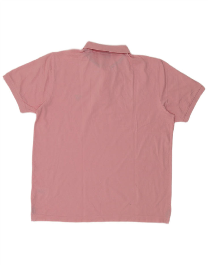 Tricou polo pentru bărbați Gant, bumbac roz XL