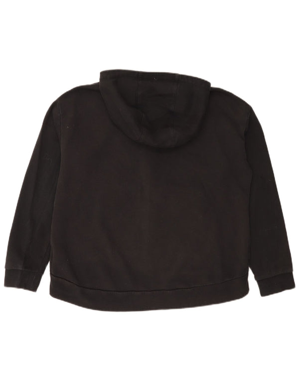 Pulover Nike pentru femei cu fermoar, UK 18 XL, bumbac negru