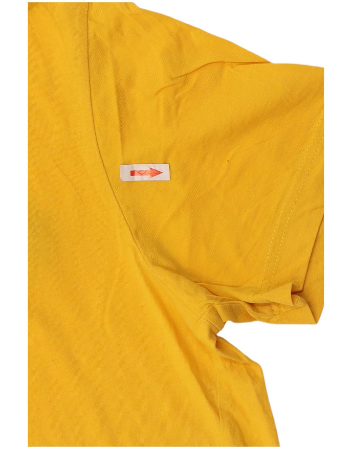 Tricou grafic Champion pentru bărbați Top mediu galben