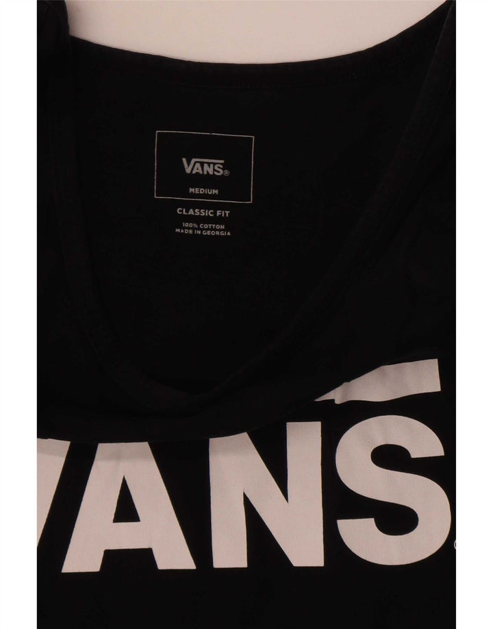 Vans Mens Classic Fit Graphic Vest Top Top Bumbac mediu negru