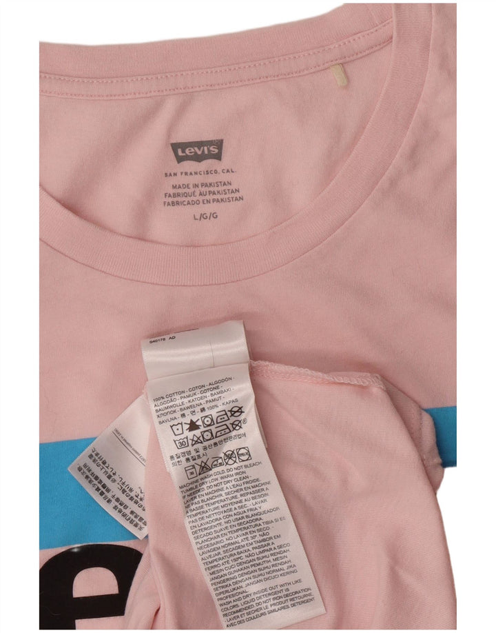 Tricou grafic Levi's pentru femei Top UK 16 Large Pink
