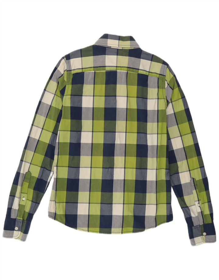 Cămașă Hollister pentru bărbați, bumbac cu carouri mici, multicolore