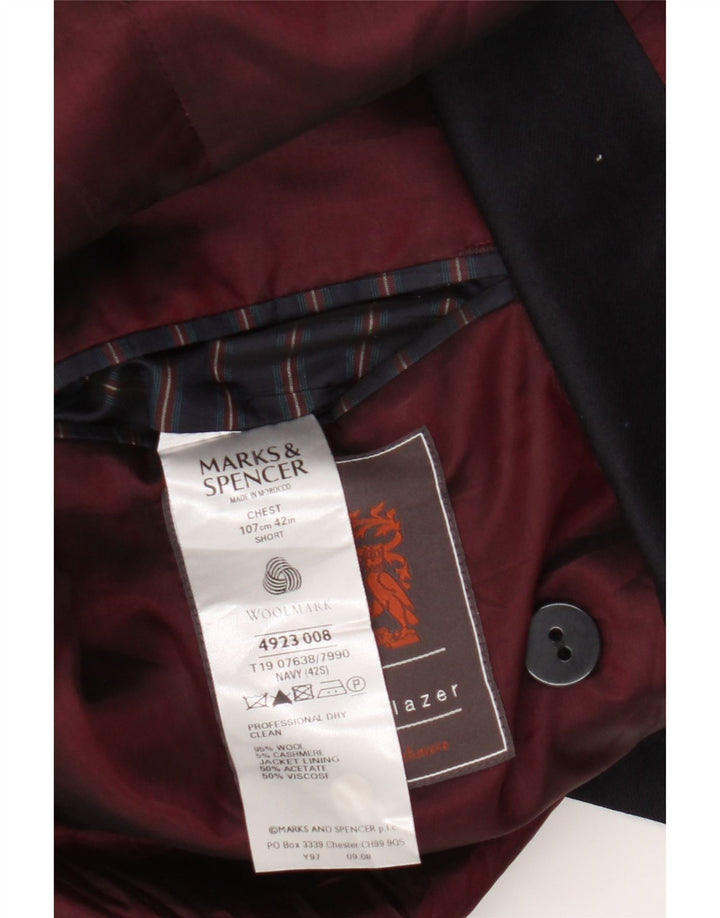 Marks & Spencer jachetă pentru bărbați cu două piepturi, UK 42, mare, bleumarin
