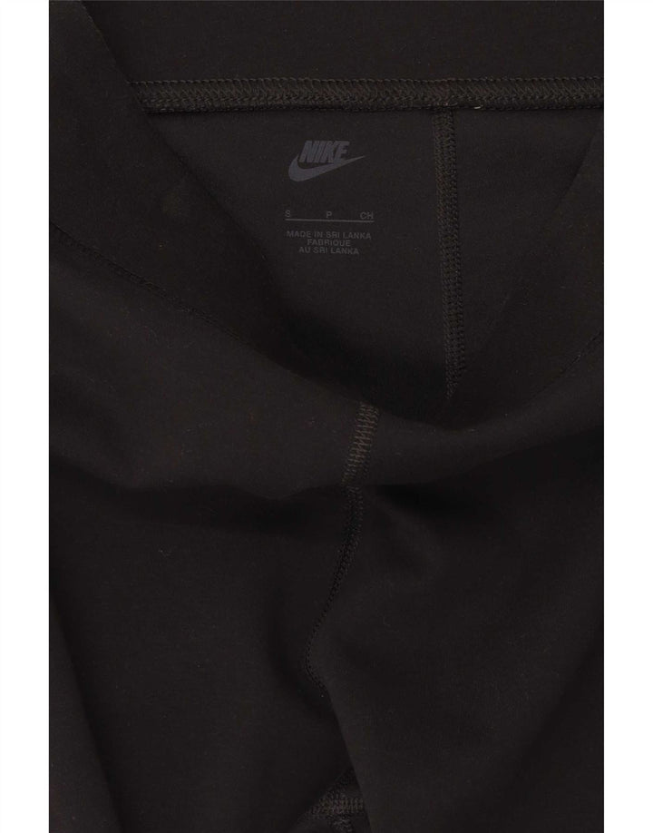 Leggings grafic Nike pentru femei UK 8 Small Black Bumbac