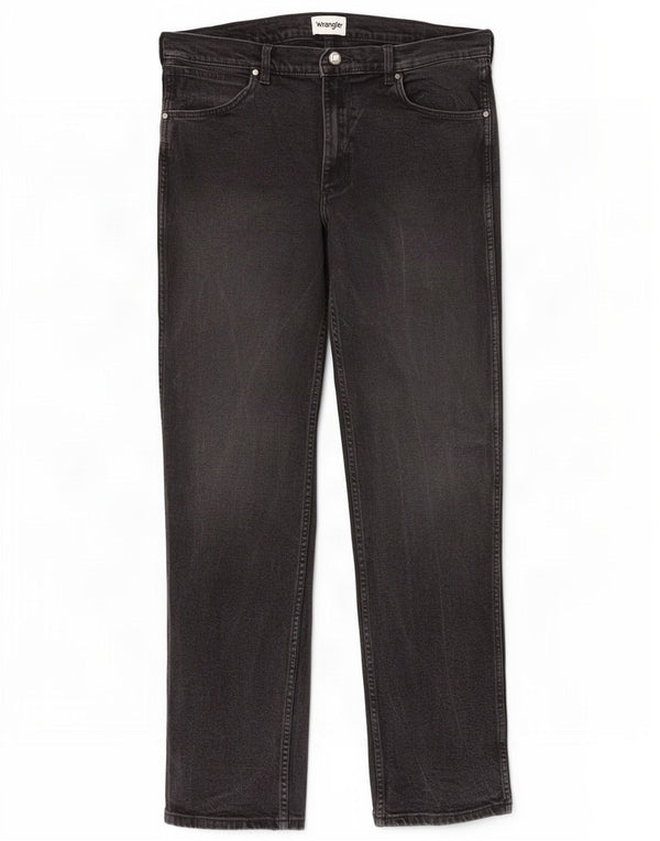 Blugi drepti pentru bărbați Wrangler W36 L36 bumbac negru