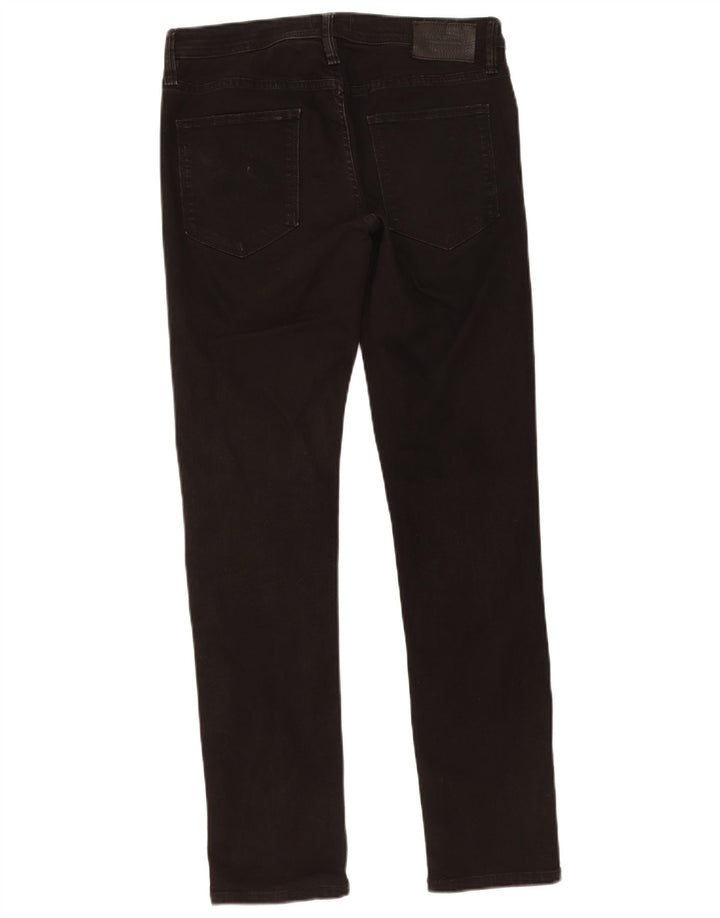 JACK & JONES Mens Slim Jeans W32 L32 Black Cotton