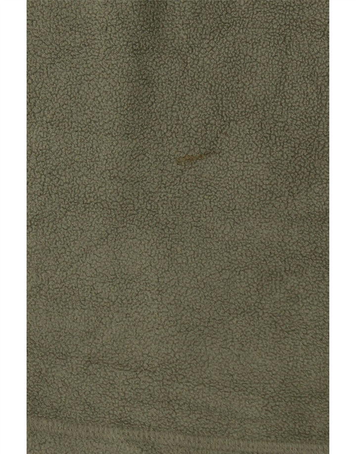 Pulover pentru bărbați Eddie Bauer, cu fermoar și gât, poliester kaki mediu