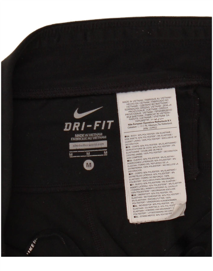 Leggings capri Nike Dri Fit pentru femei UK 14 Poliester mediu negru
