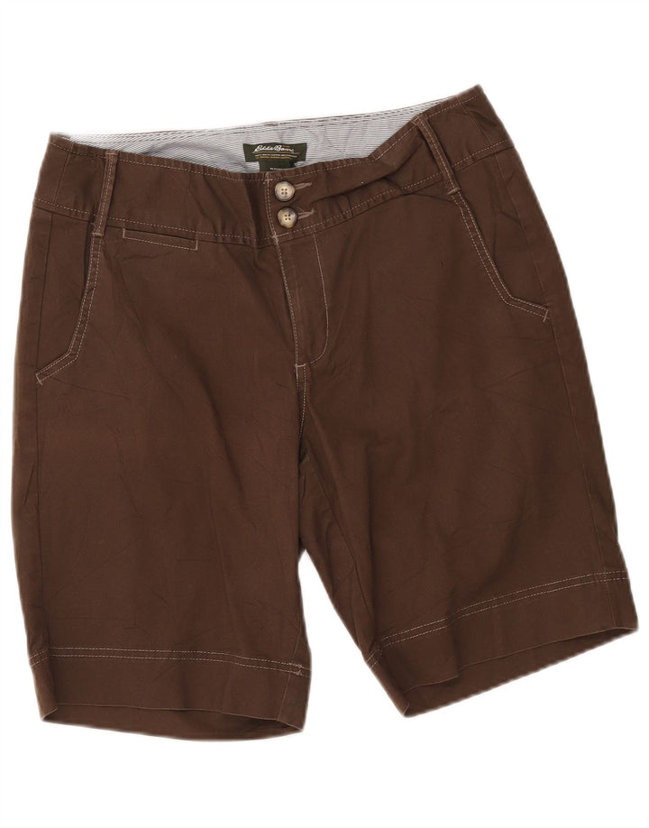 Bermuda pentru femei Eddie Bauer Blakely Fit US 8 Medium W30 Bumbac maro
