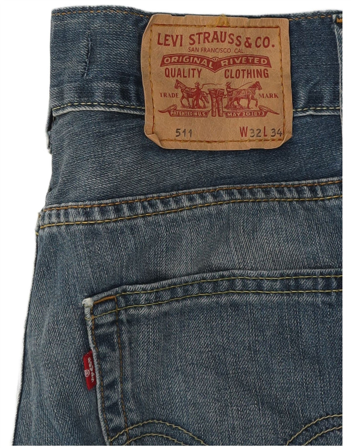 Blugi Levi's 511 Slim pentru femei W32 L34 Bumbac albastru
