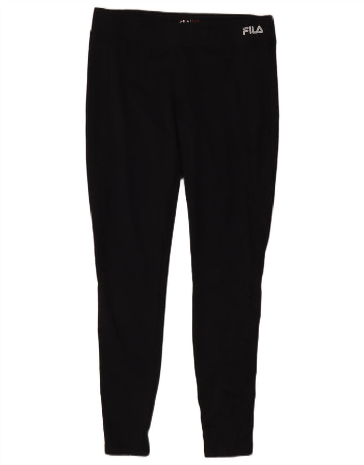Leggings pentru femei Fila UK 14 Poliester mediu negru