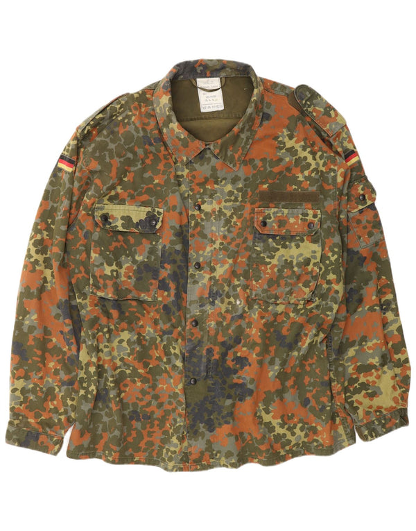 Jachetă militară vintage pentru bărbați UK 44 2XL bumbac camuflat kaki