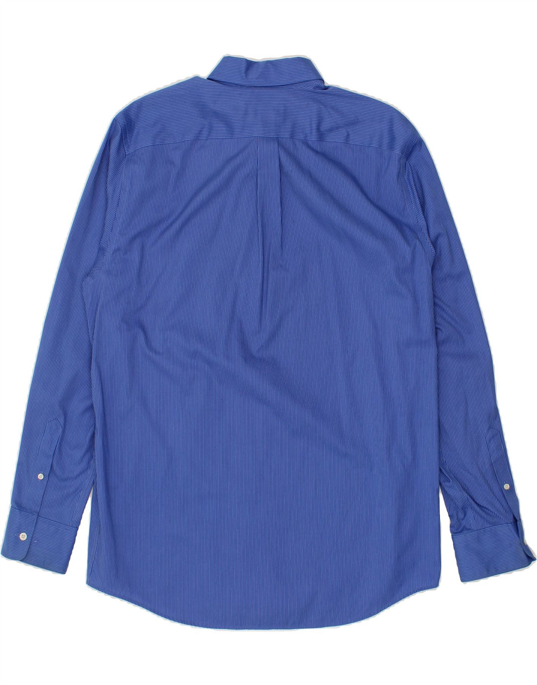 EDDIE BAUER Mens Tall Shirt Large Blue Pinstripe Cotton Vintage Eddie Bauer and Second-Hand Eddie Bauer from Messina Hembry 