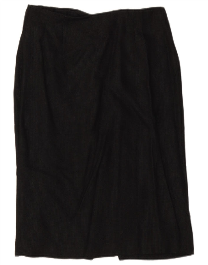 Fusta Dreptă Femei Zara EU 38 Mic W28 Rayon Negru
