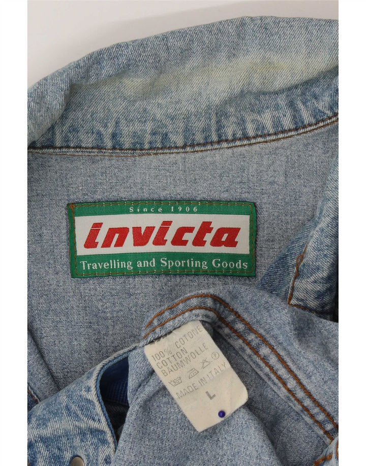 Jachetă de blugi pentru bărbați Invicta UK 40, mare, albastru, bumbac