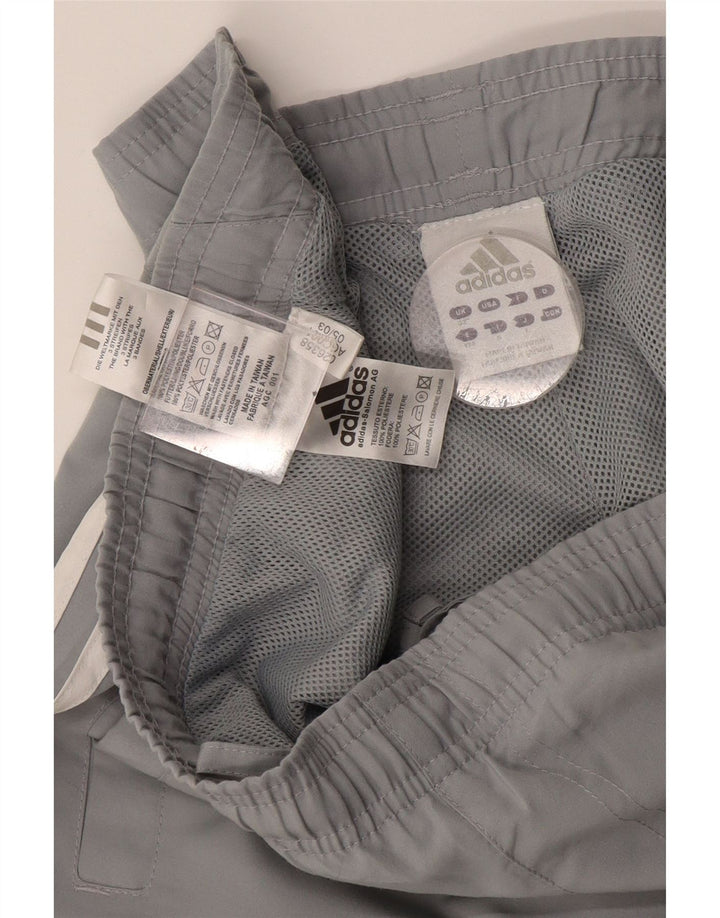 Pantaloni de trening pentru bărbați Adidas, gri mediu, poliester