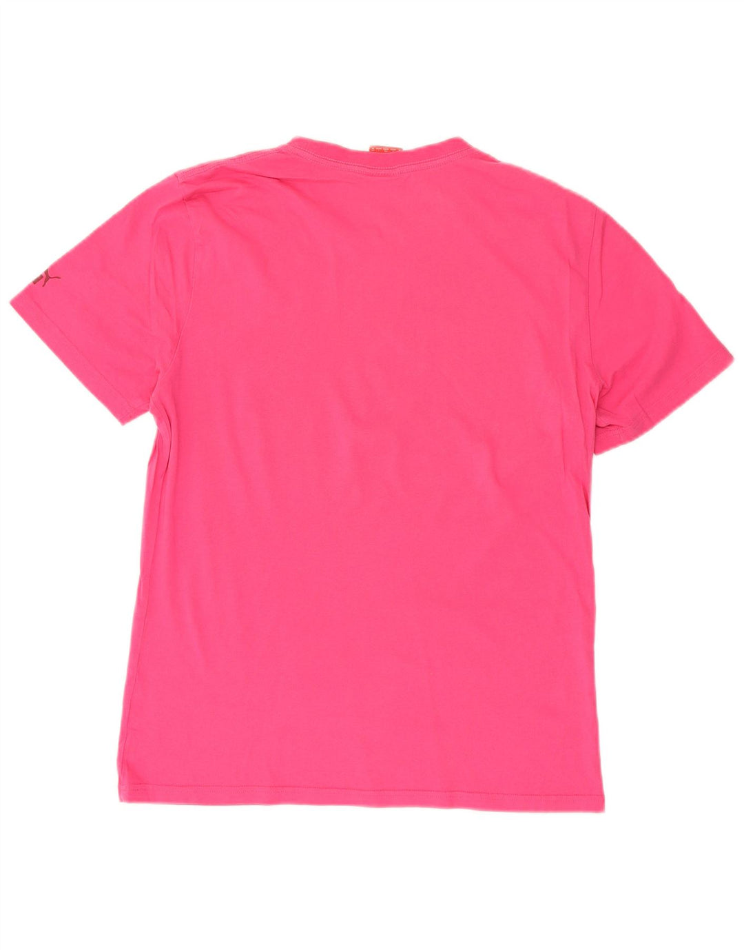 PUMA Mens Graphic T-Shirt Top Medium Pink Cotton