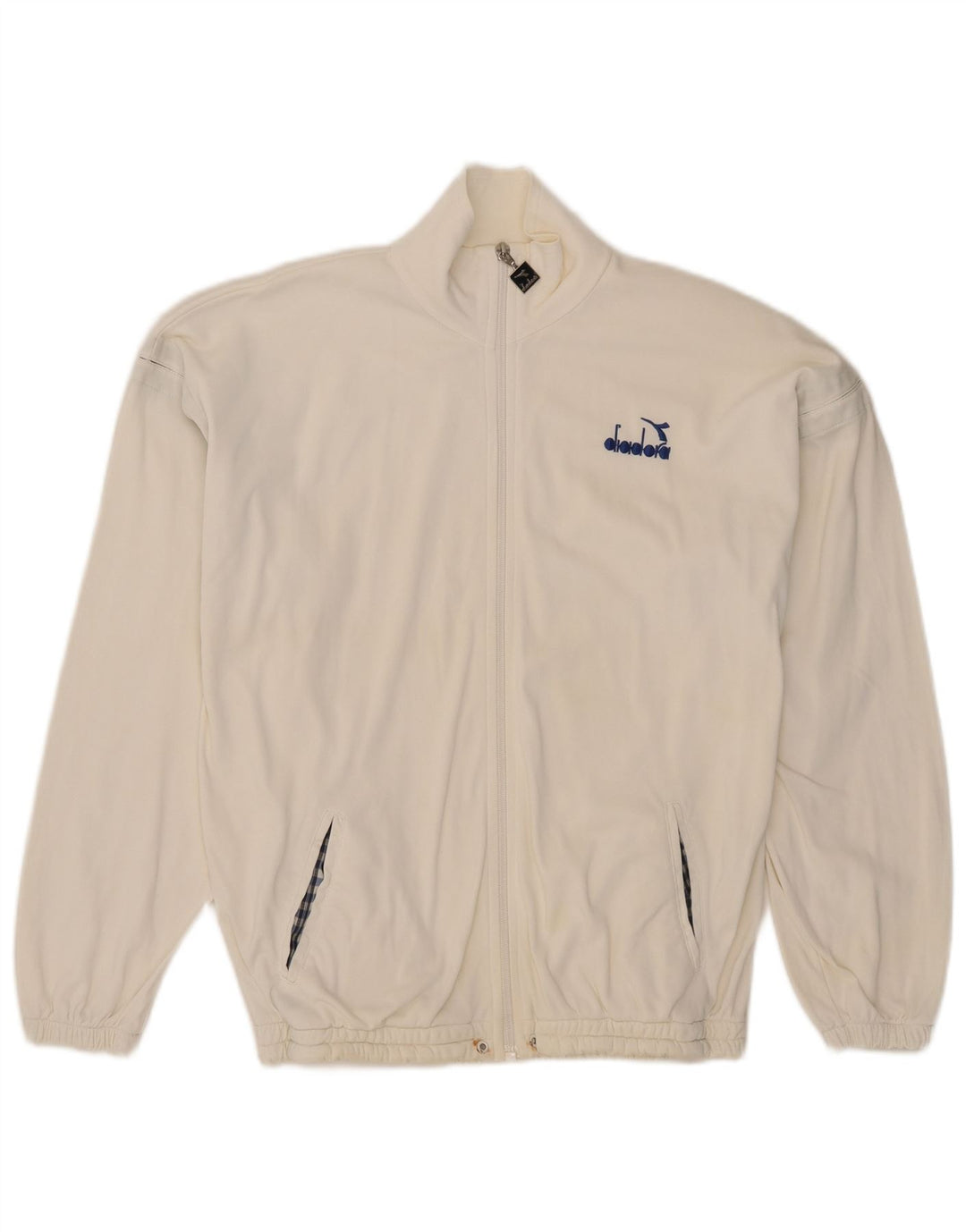 Jachetă de trening pentru bărbați DIADORA UK 38 Medium White