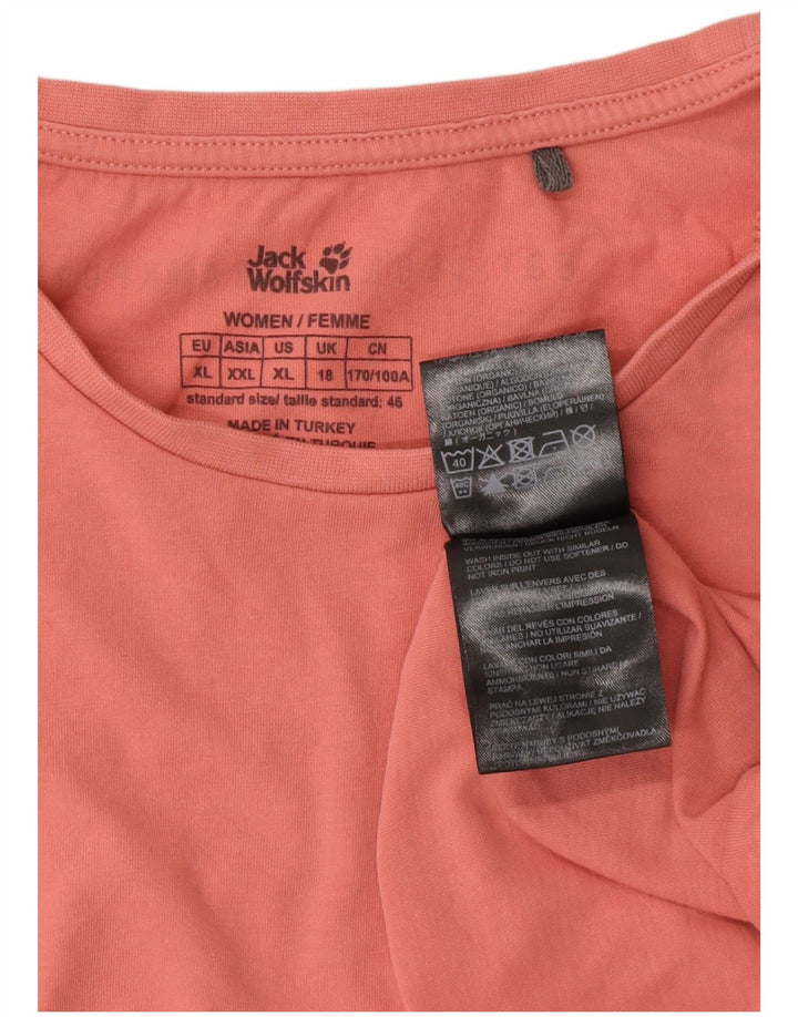 JACK WOLFSKIN Tricou pentru femei Top UK 18 XL Bumbac roz