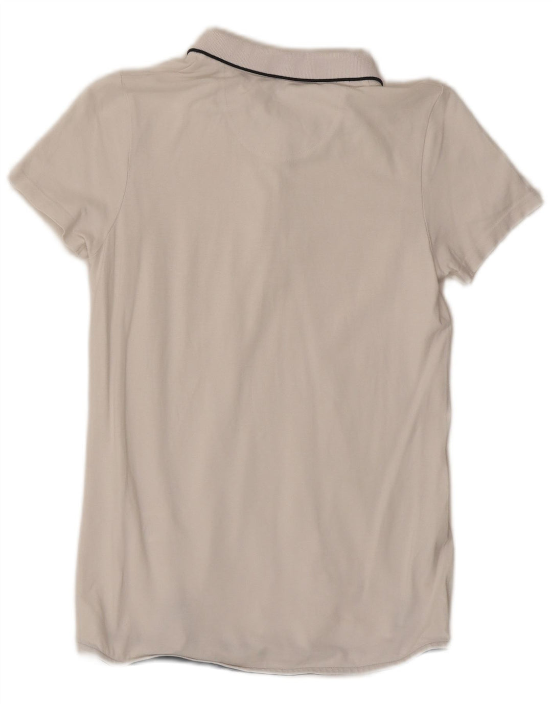 Tricou polo Dack's pentru femei UK 12 Bumbac alb mediu