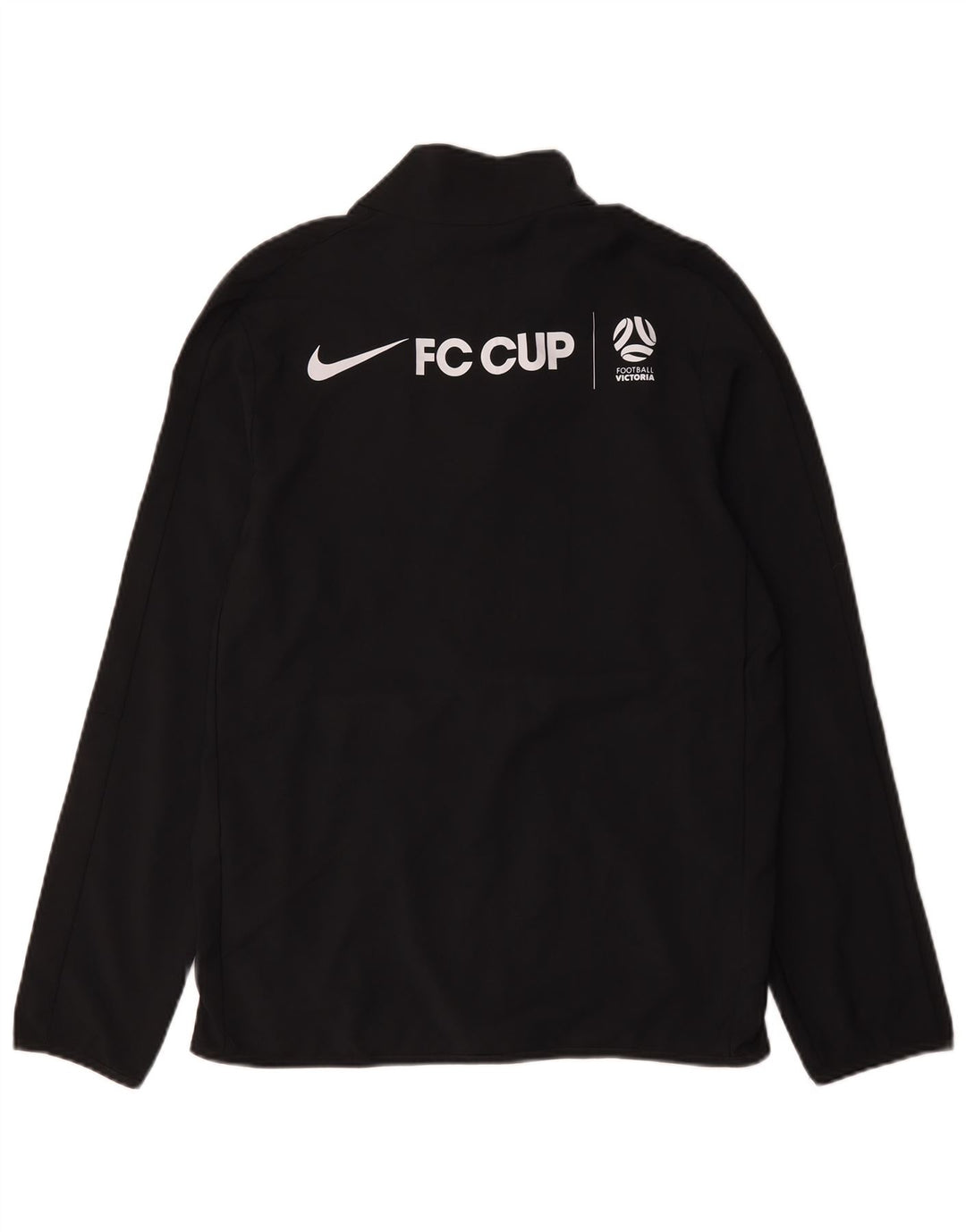 Jachetă de top Nike Dri Fit Graphic pentru bărbați, poliester negru mic