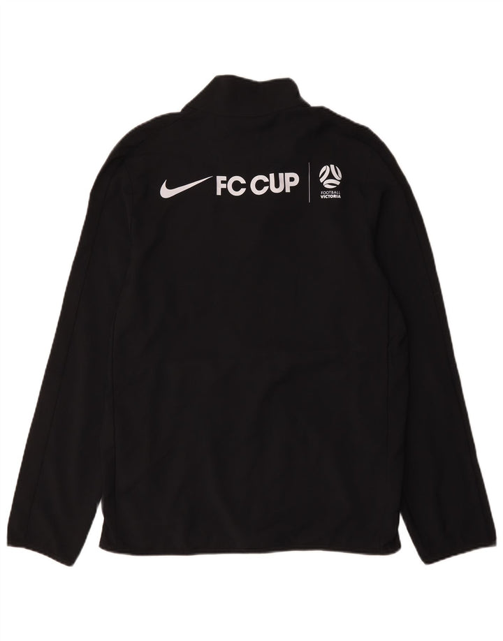 Jachetă de top Nike Dri Fit Graphic pentru bărbați, poliester negru mic
