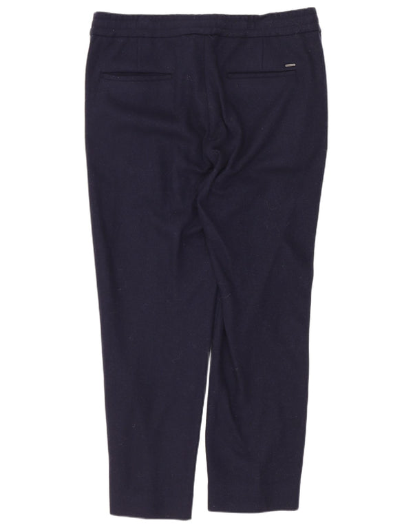 Massimo Dutti Pantaloni slim pentru bărbați EU 38 Mici L30 L25 Lână bleumarin