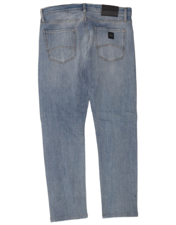 Blugi slim pentru bărbați Armani Exchange L33 L32 Bumbac albastru
