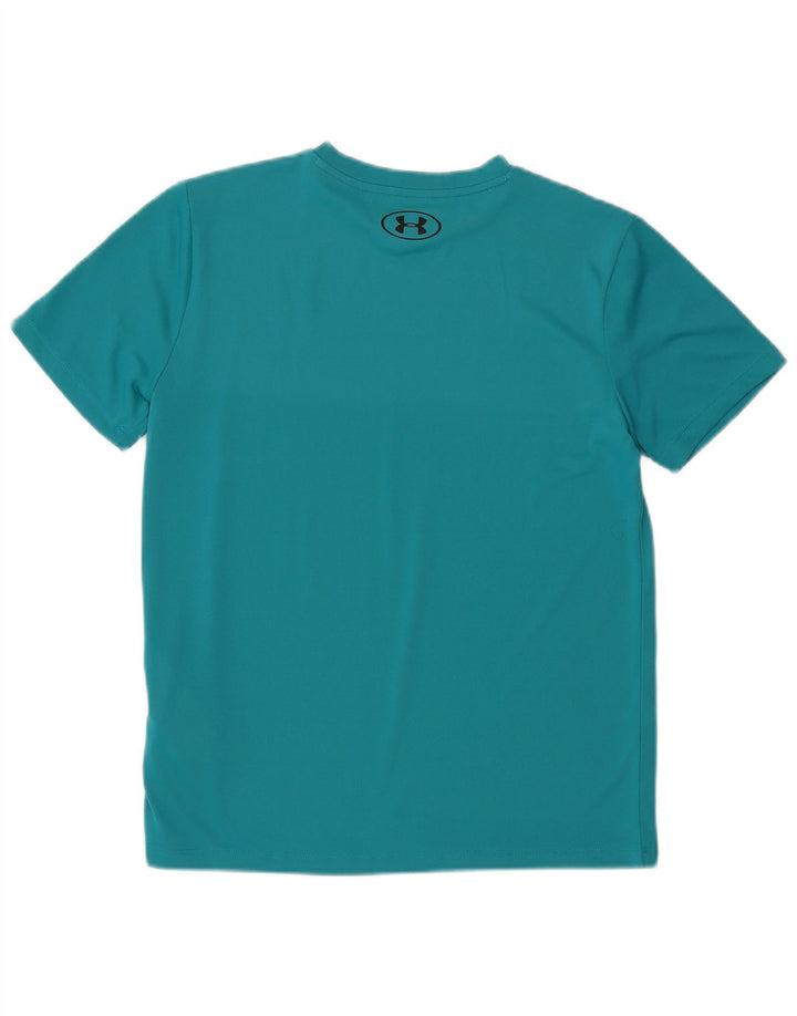 Tricou grafic Under Armour pentru băieți Top 11-12 ani Poliester turcoaz mare