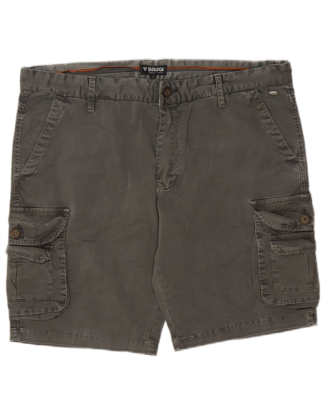 Pantaloni scurți cargo pentru bărbați Brugi IT 52 XL W32 bumbac gri