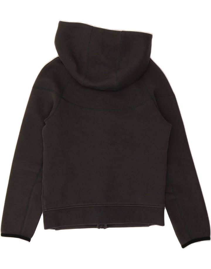 NIKE Boys Zip Hoodie Sweater 10-11 Years Medium Grey Cotton Vintage Nike and Second-Hand Nike from Messina Hembry 