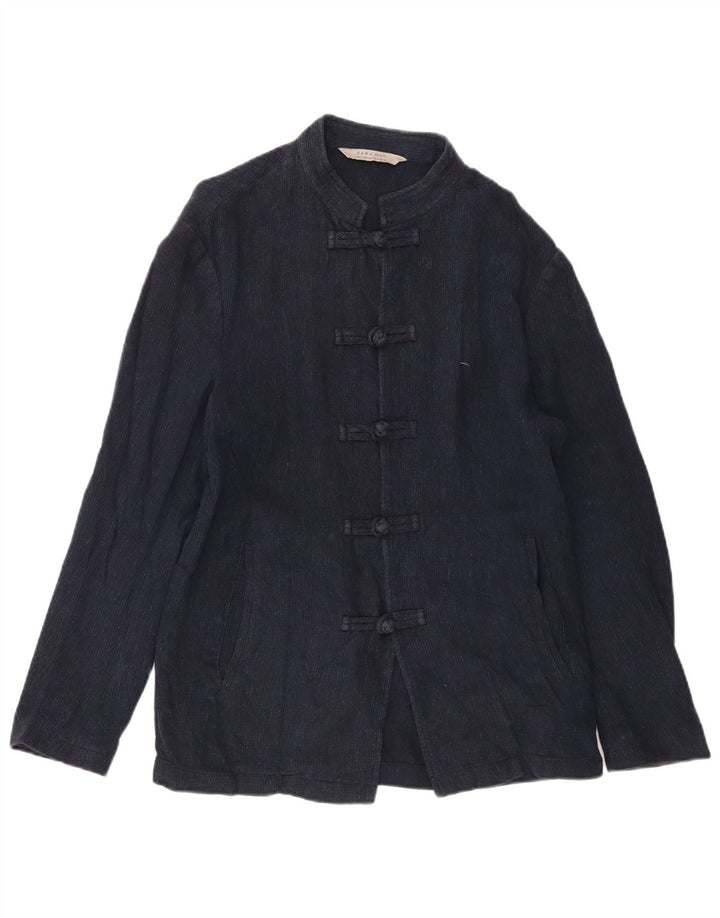 Jachetă duffle pentru bărbați ZARA UK 38 Medium Bleumarin In