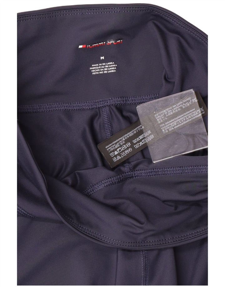 Leggings cu grafică Tommy Hilfiger pentru femei UK 12 Poliester mediu albastru bleumarin
