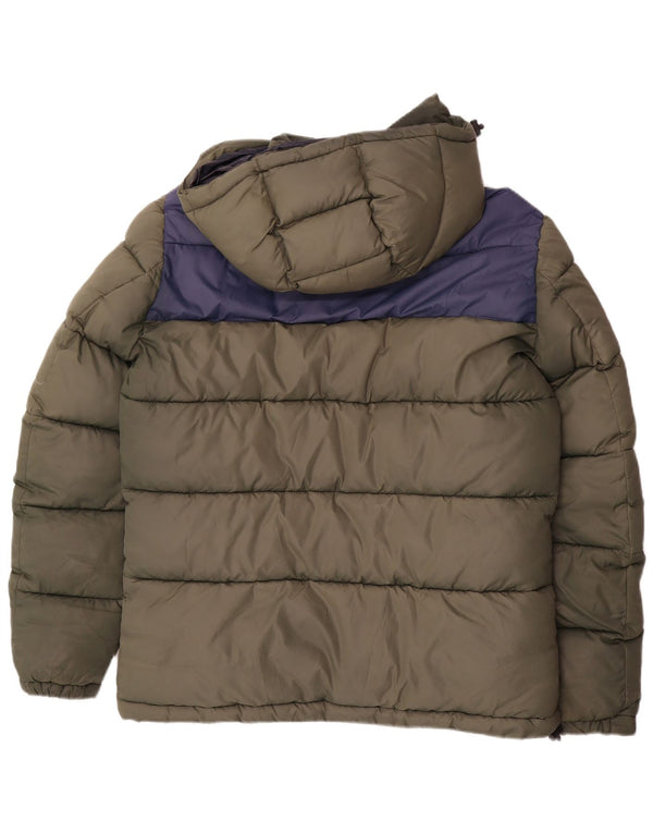 Jachetă căptușită cu glugă North Sails pentru bărbați UK 38 Medium Khaki Colorblock