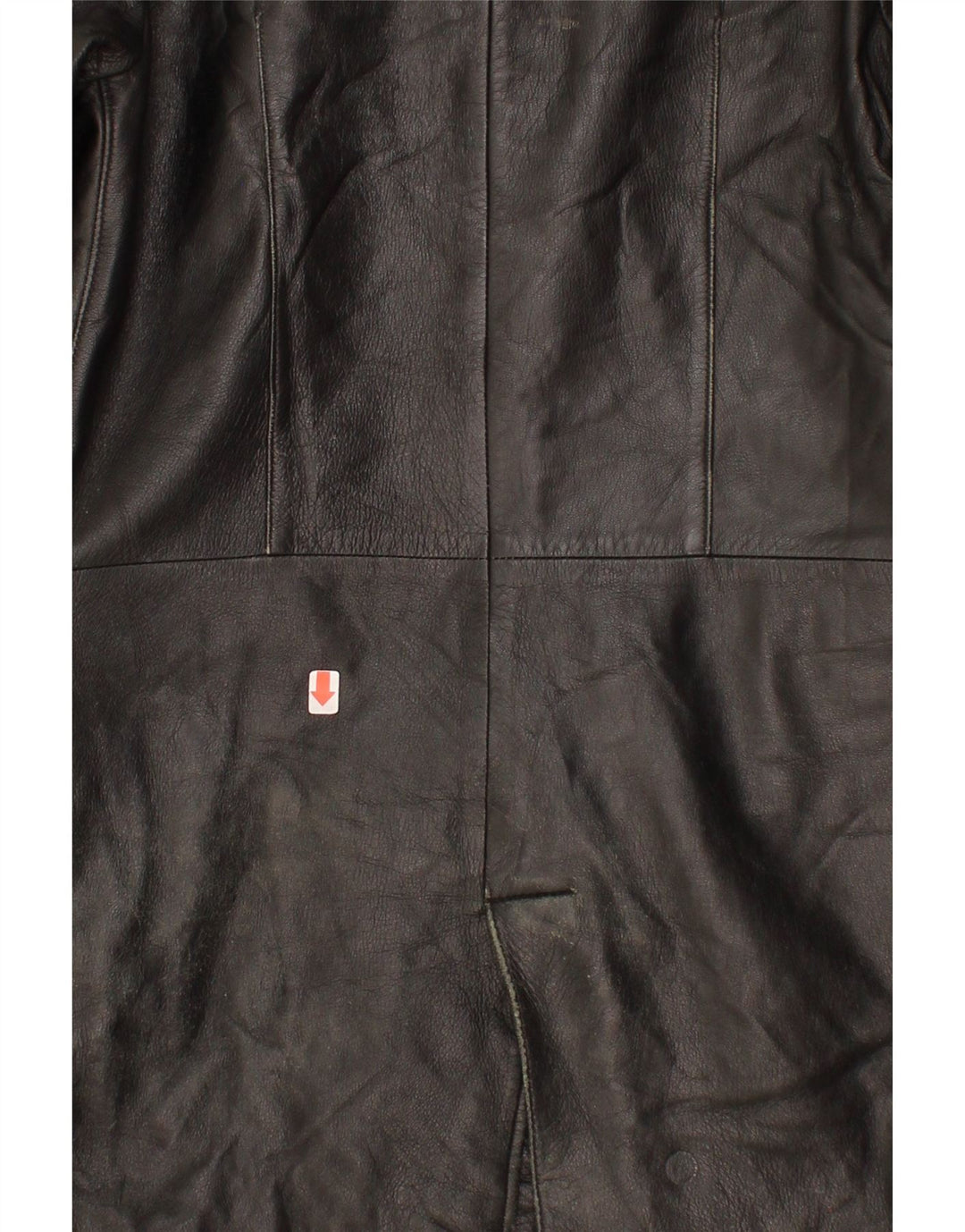 VINTAGE Womens Leather Coat UK 10 Small Black Leather Vintage Vintage and Second-Hand Vintage from Messina Hembry 