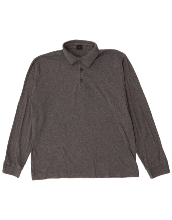 Tricou polo Hugo Boss pentru bărbați, mare, gri, bumbac
