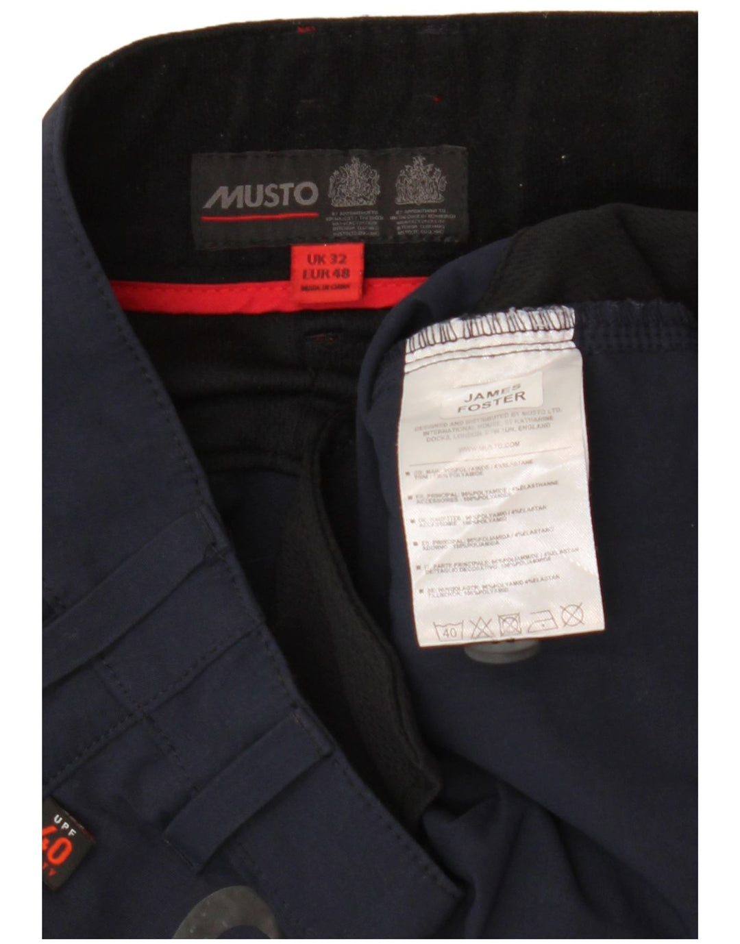 Musto Pantaloni scurți pentru bărbați Cargo W32 Medium Bleumarin Poliamidă Colorblock