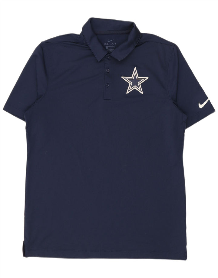 Tricou polo Nike Dri Fit pentru bărbați, mediu bleumarin