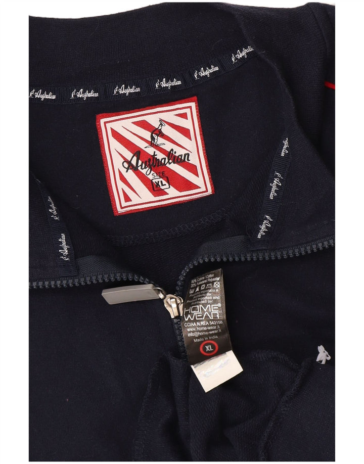 Jachetă de trening pentru bărbați AUSTRALIAN L'ALPINA XL, bumbac bleumarin