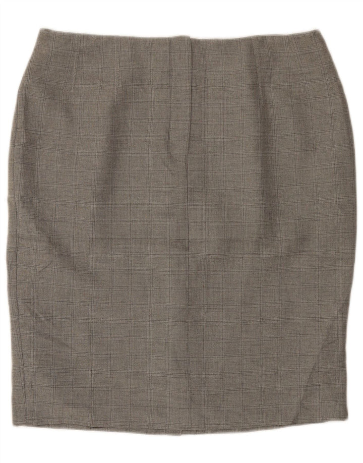 Fusta creion pentru femei Marks & Spencer UK 16 mare W36 poliester gri