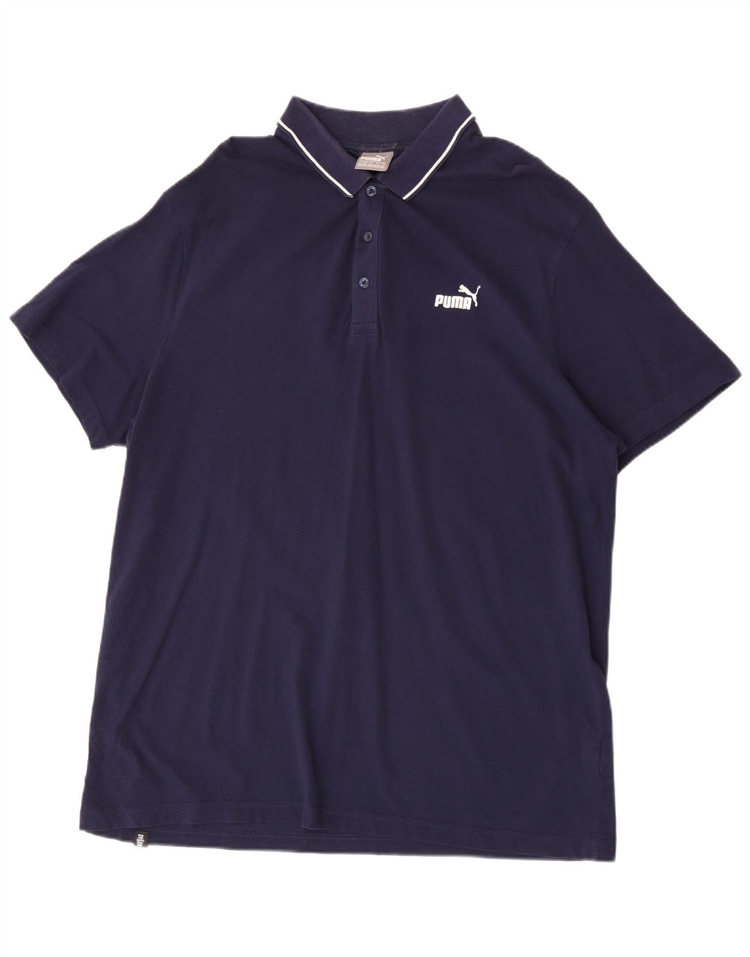 Tricou polo Puma pentru bărbați 2XL, bumbac bleumarin